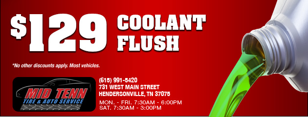 $129 Coolant Flush
